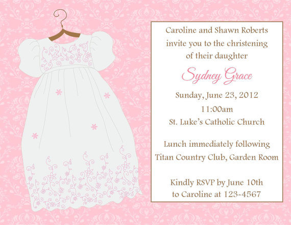 Baptism/christening Invitation - Printable File